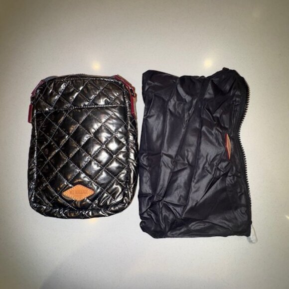 MZ Wallace Metro Crossbody, Glossy Gunmetal, Like New - Picture 6 of 6